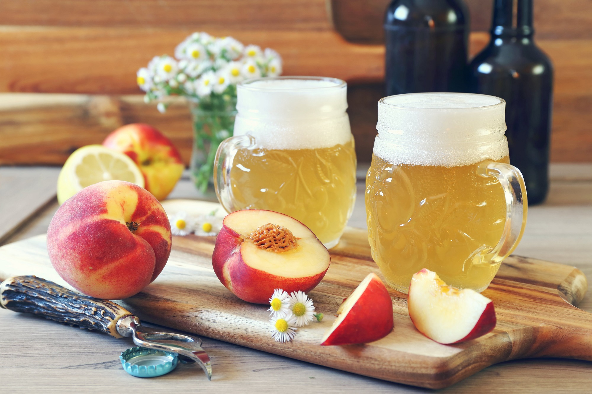 Peaches and Beer Steins